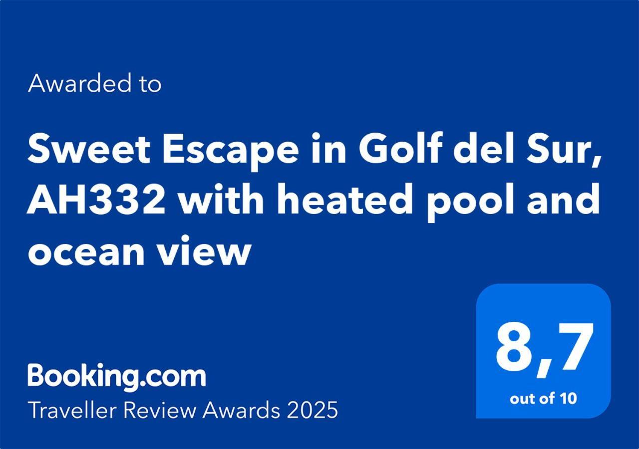 Ferienwohnung Sweet Escape In Golf Del Sur, Ah332 With Heated Pool And Ocean View San Miguel de Abona Exterior foto